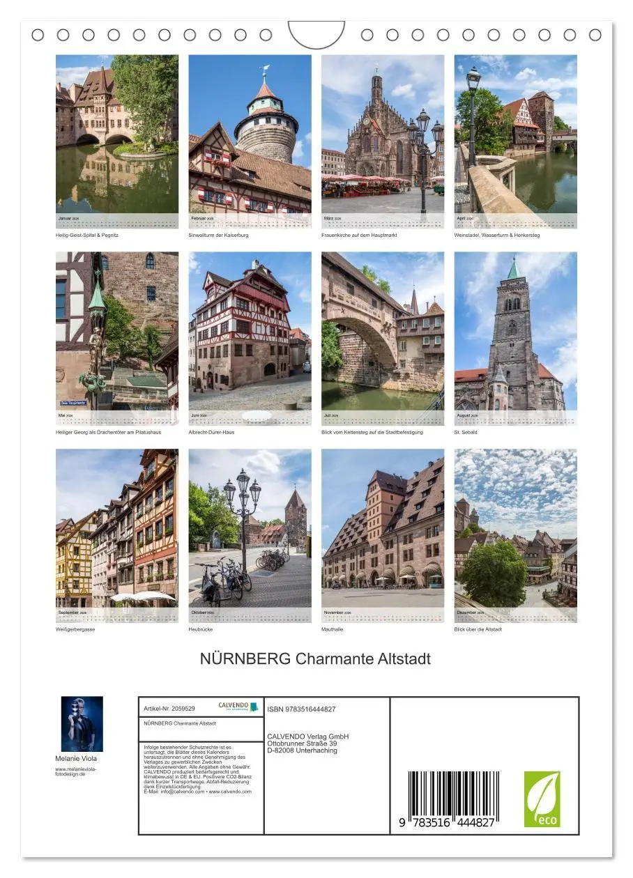 Bild: 9783516444827 | NÜRNBERG Charmante Altstadt (Wandkalender 2026 DIN A4 hoch),...