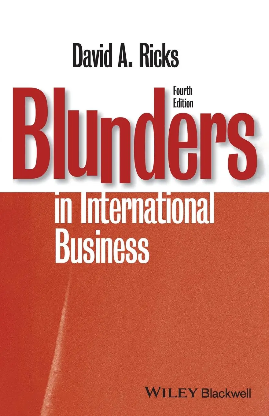 Cover: 9781405134927 | Blunders in International Business | David A Ricks | Taschenbuch