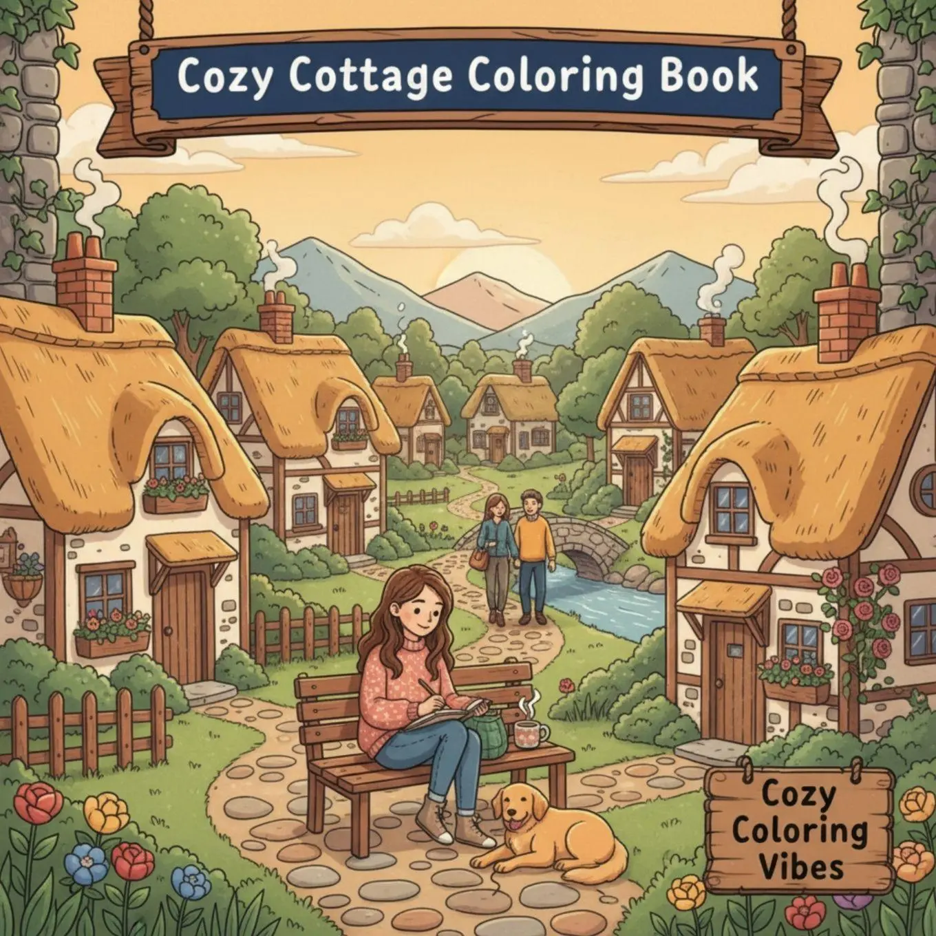 Cover: 9781965964927 | Cozy Cottage Coloring Book | Cozy Coloring Vibes | Taschenbuch | 2026