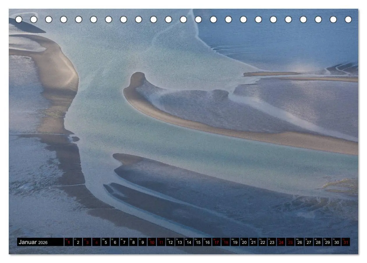 Bild: 9783457894927 | Das Wattenmeer von oben (Tischkalender 2026 DIN A5 quer), CALVENDO...