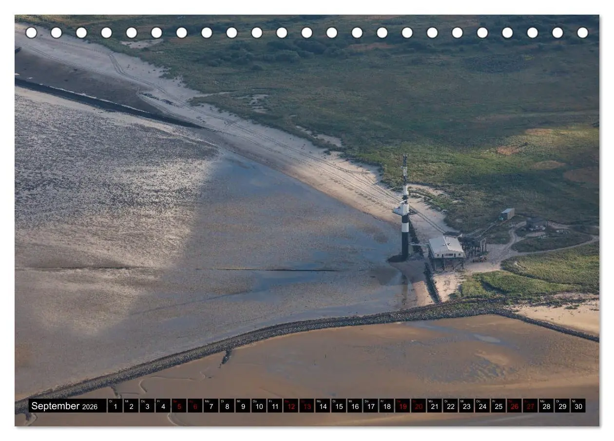 Bild: 9783457894927 | Das Wattenmeer von oben (Tischkalender 2026 DIN A5 quer), CALVENDO...