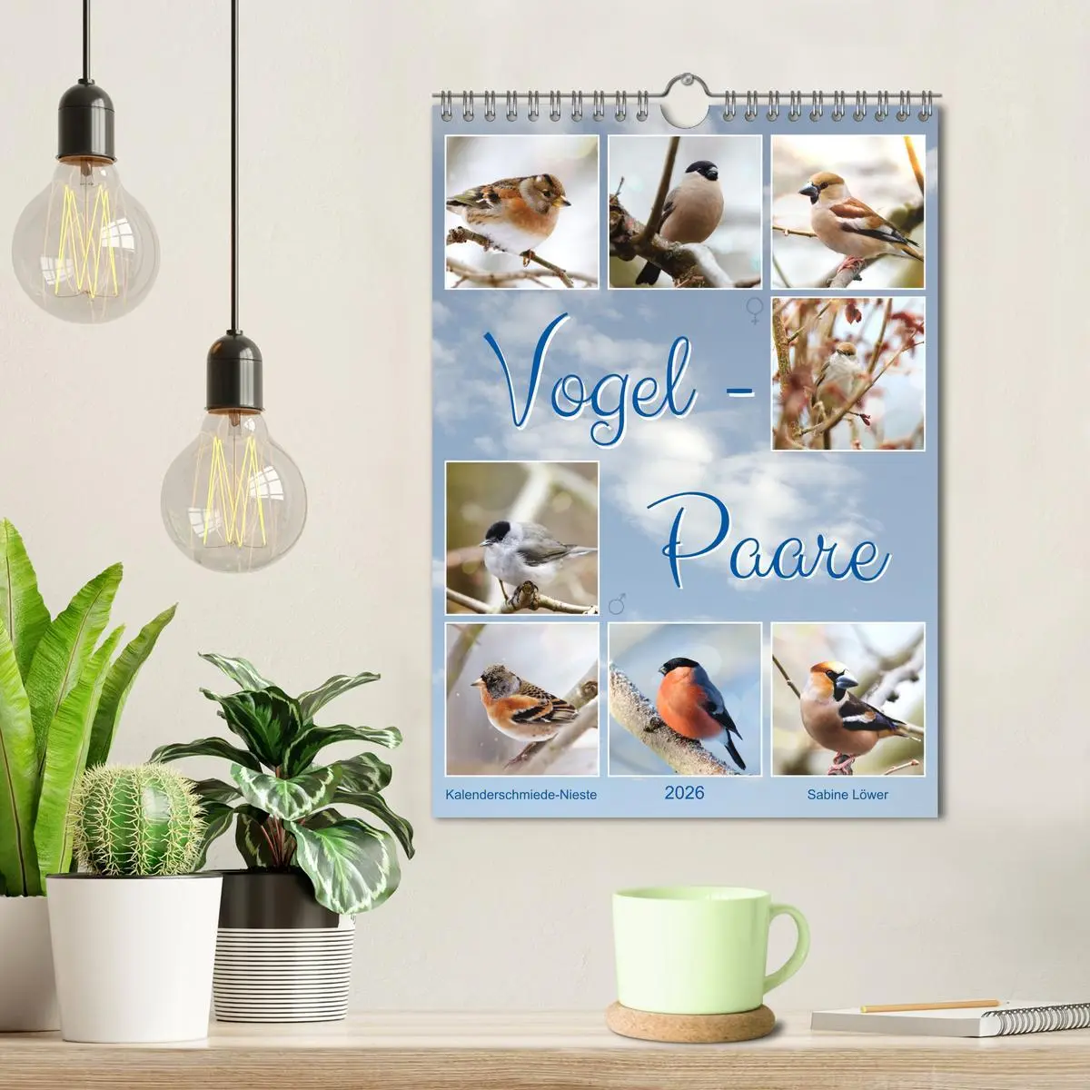 Bild: 9783516364927 | Vogel-Paare (Wandkalender 2026 DIN A4 hoch), CALVENDO Monatskalender