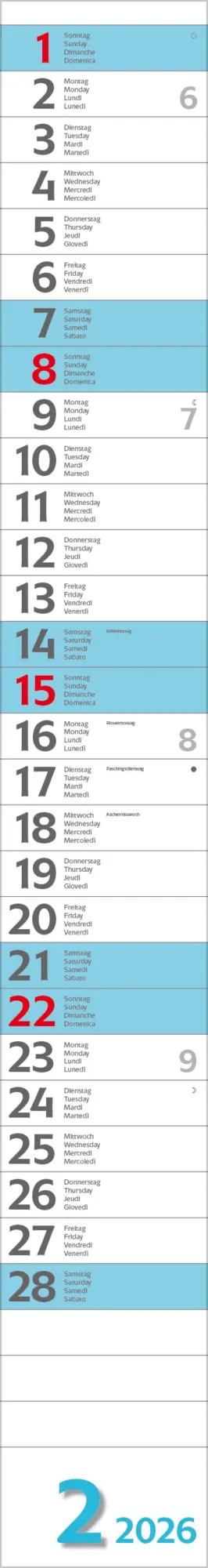 Bild: 9783731884927 | Super Long 2026 | Verlag Korsch | Kalender | Spiralbindung | 13 S.