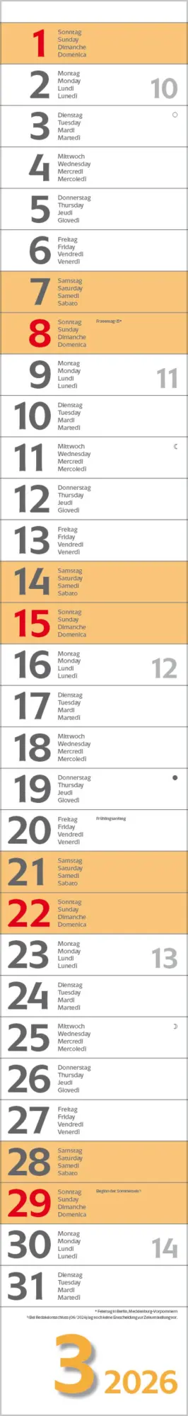 Bild: 9783731884927 | Super Long 2026 | Verlag Korsch | Kalender | Spiralbindung | 13 S.