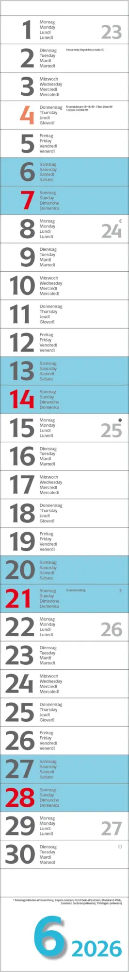 Bild: 9783731884927 | Super Long 2026 | Verlag Korsch | Kalender | Spiralbindung | 13 S.