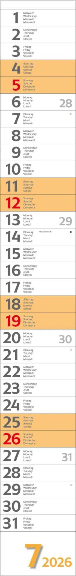 Bild: 9783731884927 | Super Long 2026 | Verlag Korsch | Kalender | Spiralbindung | 13 S.