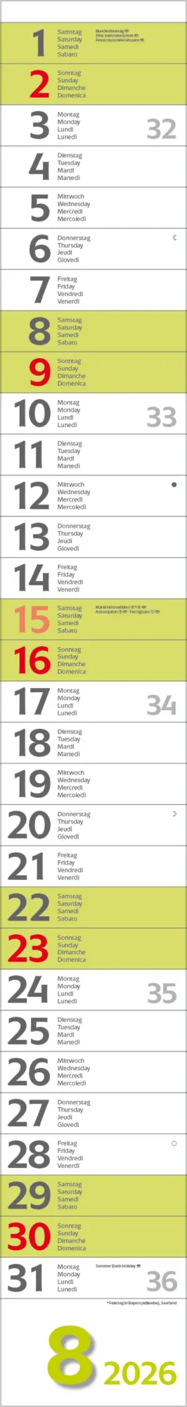 Bild: 9783731884927 | Super Long 2026 | Verlag Korsch | Kalender | Spiralbindung | 13 S.
