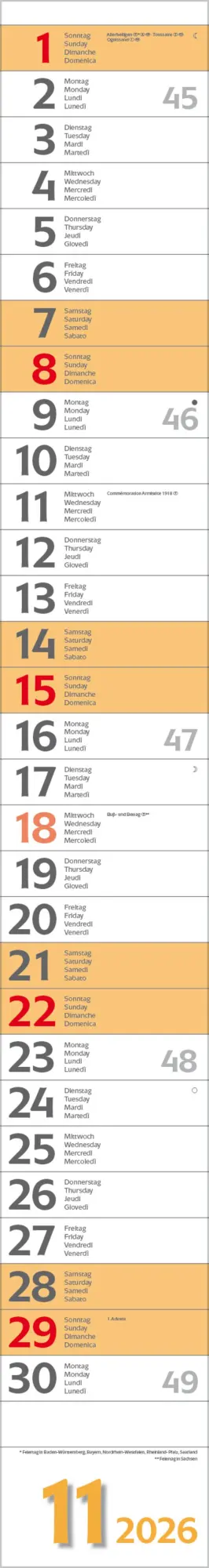 Bild: 9783731884927 | Super Long 2026 | Verlag Korsch | Kalender | Spiralbindung | 13 S.