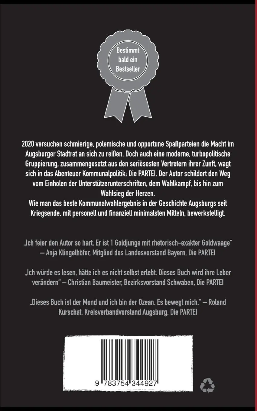 Rückseite: 9783754344927 | Augsburger Wahlk(r)ampf | Thomas Heigl | Taschenbuch | 128 S. | 2021
