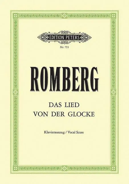 Cover: 9790014004927 | Das Lied Von Der Glocke Op. 111 for Soli, Mixed Choir and Orchestra...