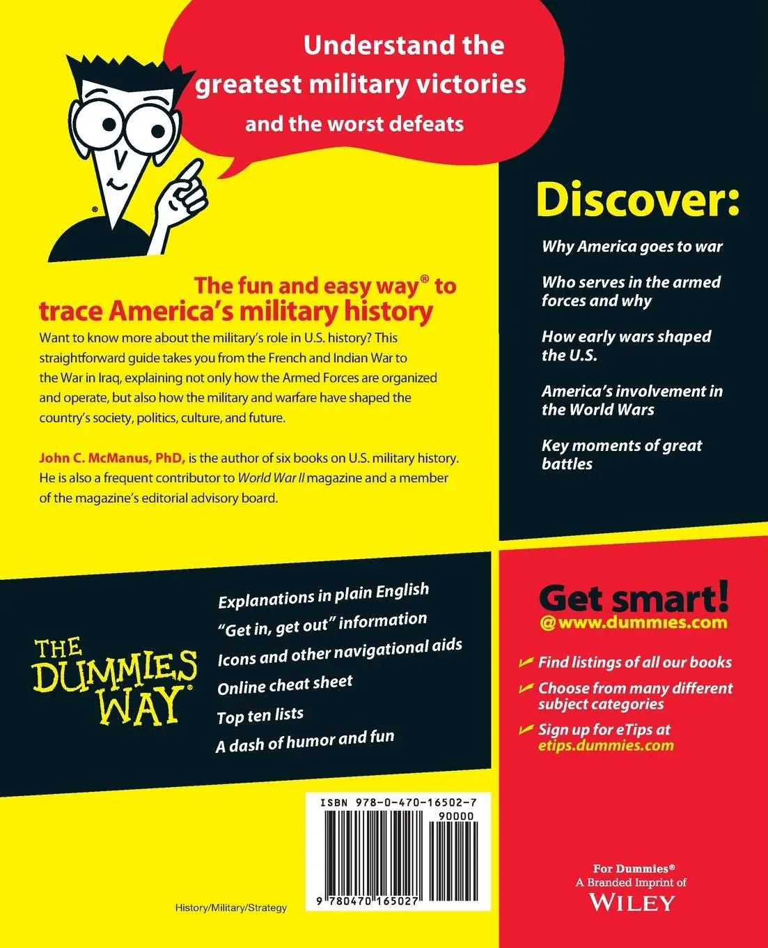 Rückseite: 9780470165027 | U.S. Military History for Dummies | John C McManus | Taschenbuch