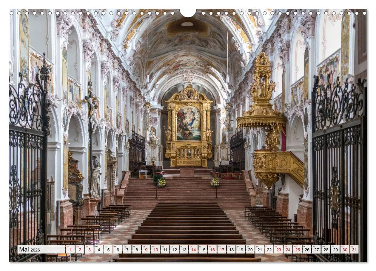 Bild: 9783457785027 | Bayerns Kirchen (Wandkalender 2026 DIN A3 quer), CALVENDO...
