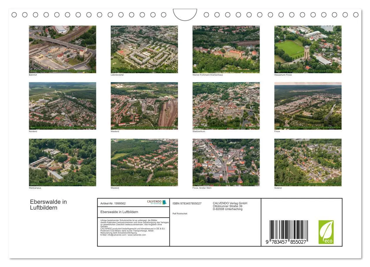 Bild: 9783457855027 | Eberswalde in Luftbildern (Wandkalender 2026 DIN A4 quer), CALVENDO...