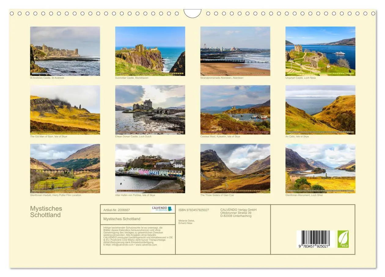 Bild: 9783457925027 | Mystisches Schottland (Wandkalender 2026 DIN A3 quer), CALVENDO...