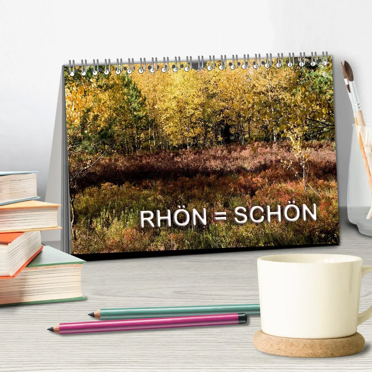 Bild: 9783516175127 | RHÖN = SCHÖN (Tischkalender 2026 DIN A5 quer), CALVENDO Monatskalender