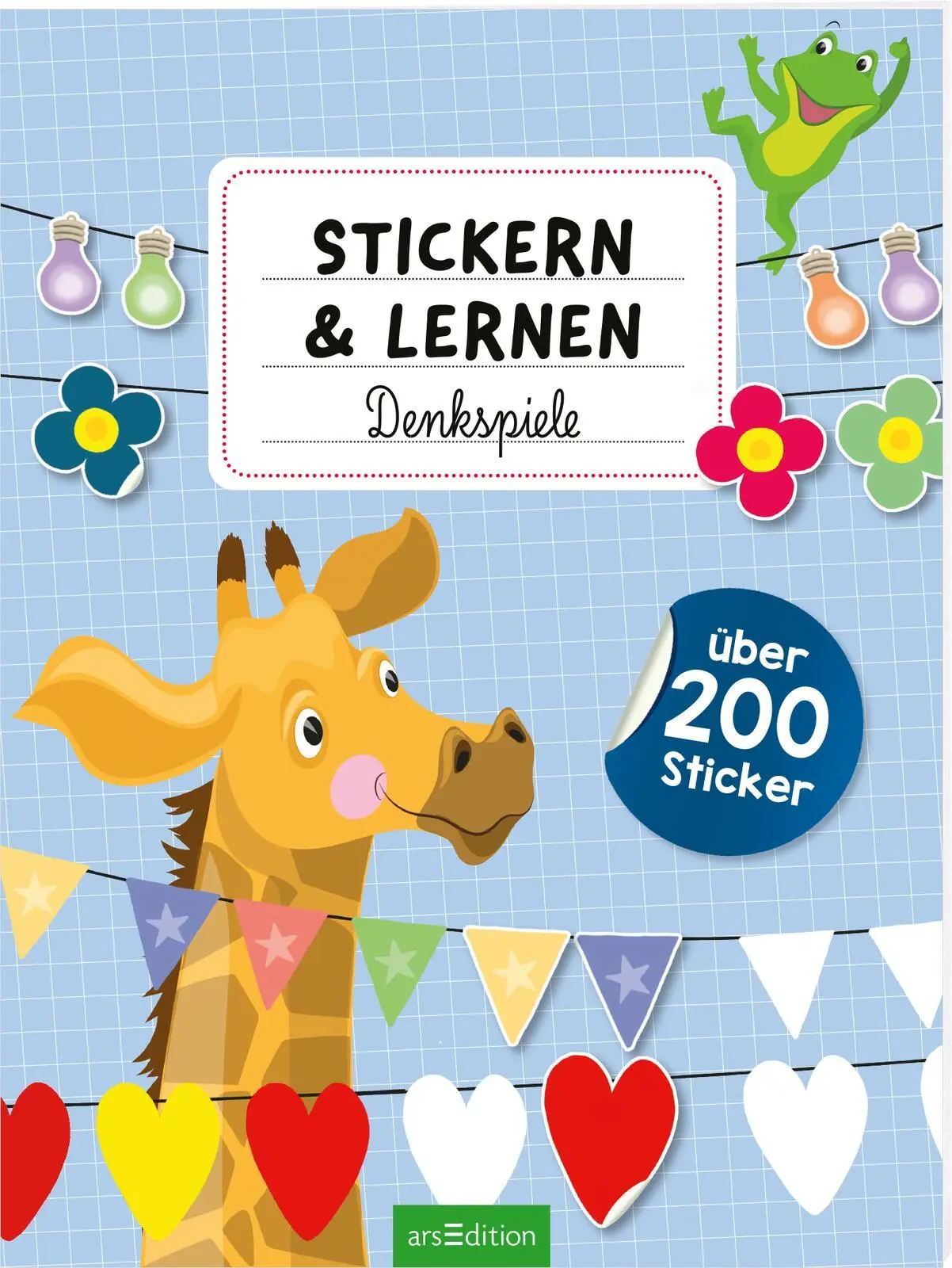 Cover: 9783845855127 | Stickern und Lernen - Denkspiele | Über 200 Sticker | Katja Jäger