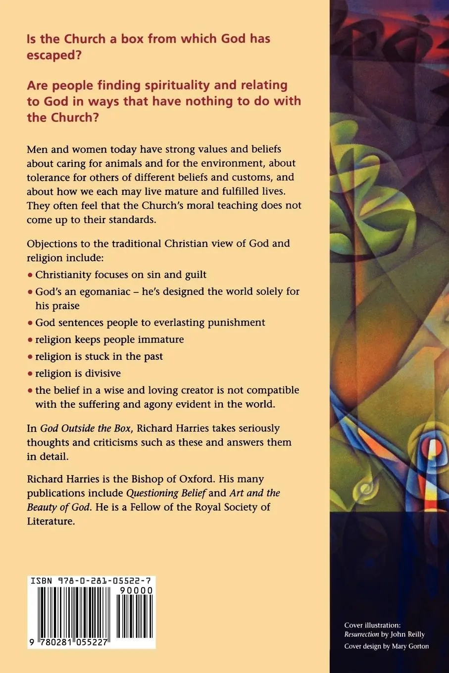 Rückseite: 9780281055227 | God Outside the Box - Why Spiritual People Object to Christianity