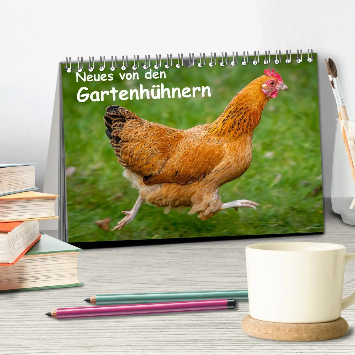 Bild: 9783457905227 | Neues von den Gartenhühnern (Tischkalender 2026 DIN A5 quer),...