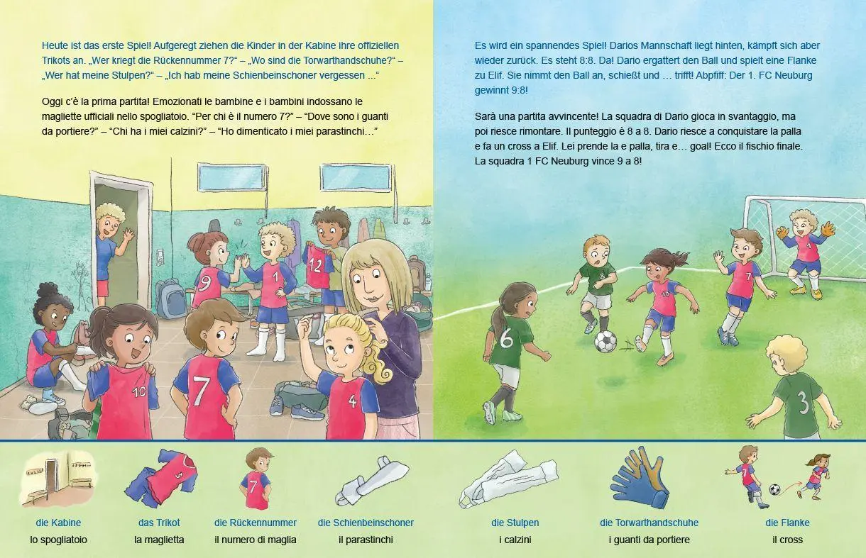 Bild: 9783695055227 | Fußball (Deutsch-Italienisch) | Zweisprachiges Kinderbuch | Böse