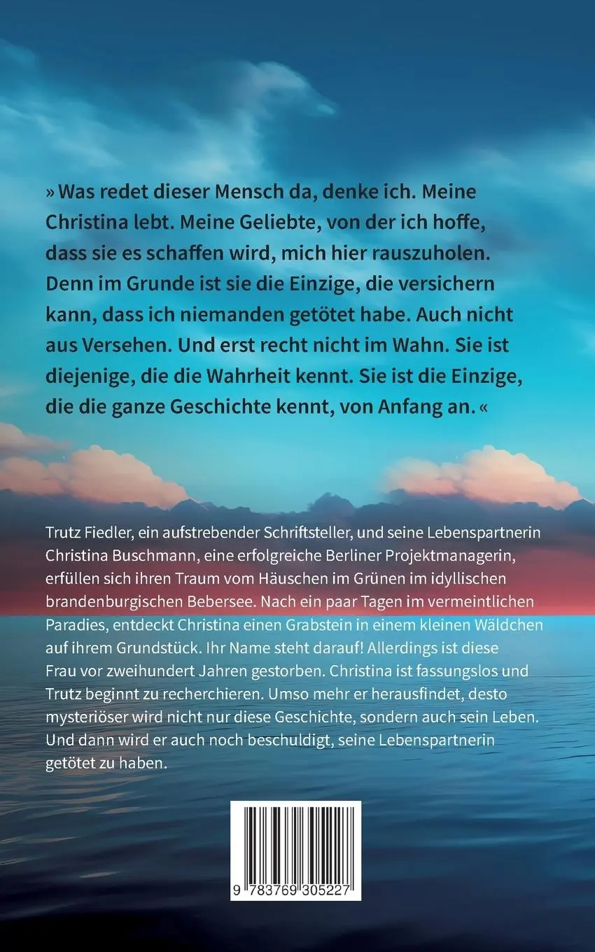 Rückseite: 9783769305227 | Der Fluch von Bebersee | Psychothriller | Jo Hilmsen | Taschenbuch
