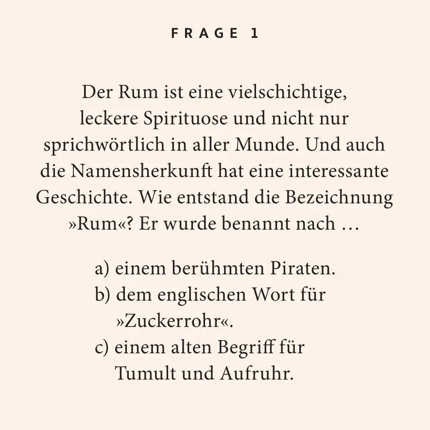 Bild: 9783899785227 | Rum-Quiz | Christian Lentz (u. a.) | Taschenbuch | Quiz im Quadrat