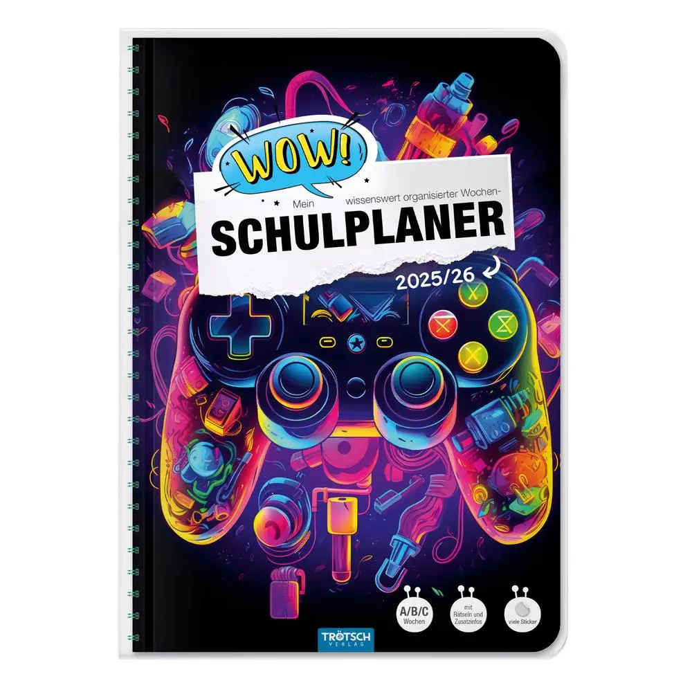 Cover: 9783988025227 | Trötsch Schulplaner WOW Gaming 25/26 | Trötsch Verlag | Kalender