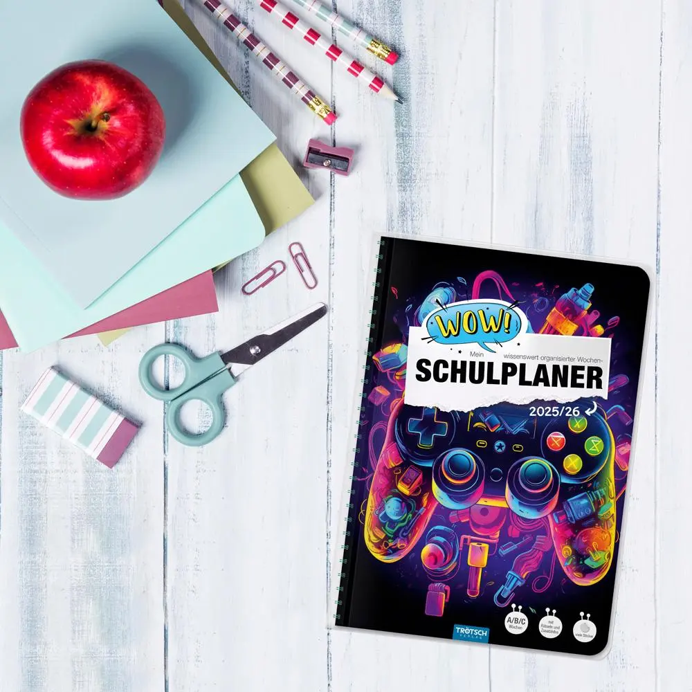 Bild: 9783988025227 | Trötsch Schulplaner WOW Gaming 25/26 | Trötsch Verlag | Kalender