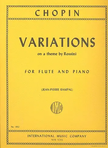 Cover: 9790220415227 | Variations on a theme by Rossini (Rampal) | Frédéric Chopin | Buch