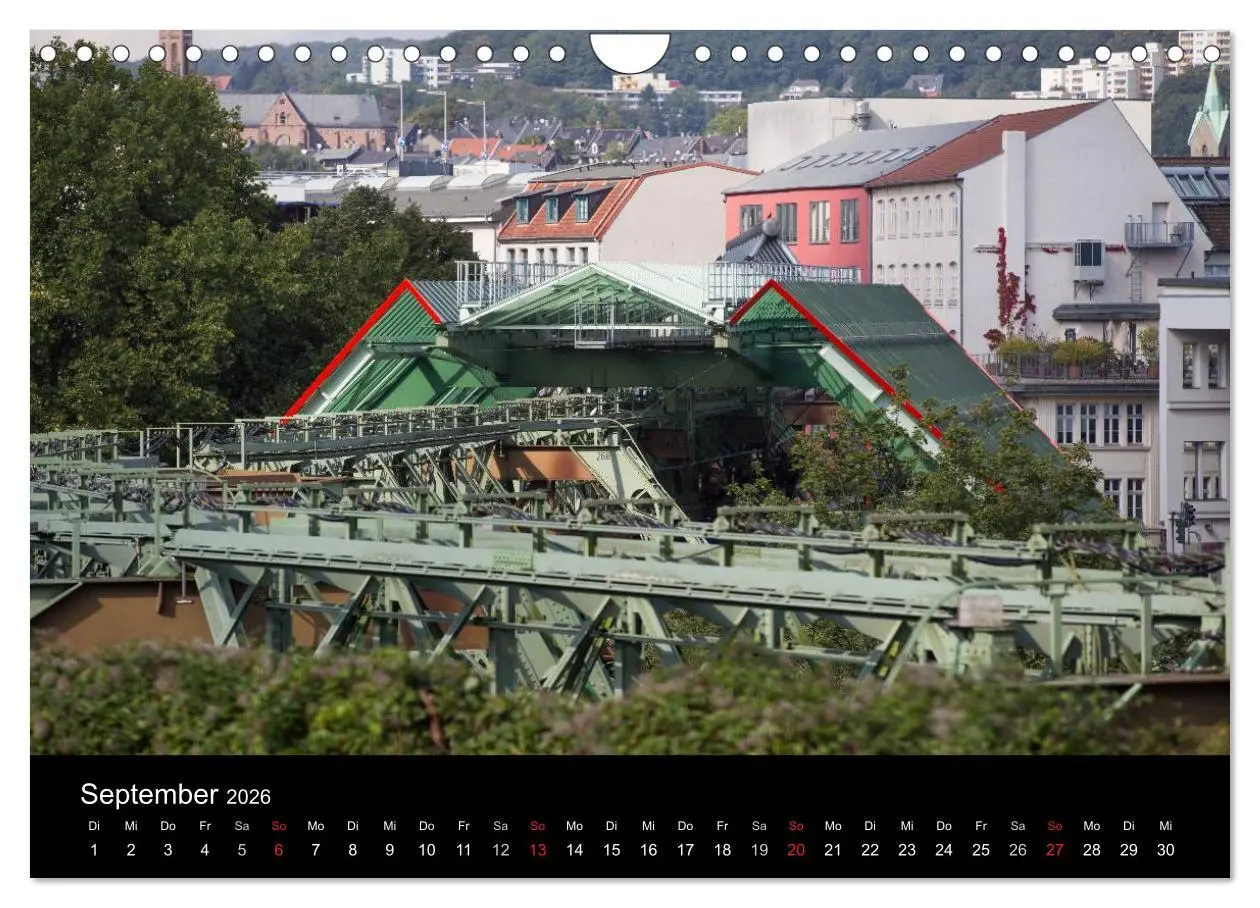 Bild: 9783457995327 | Die Wuppertaler Schwebebahn (Wandkalender 2026 DIN A4 quer),...