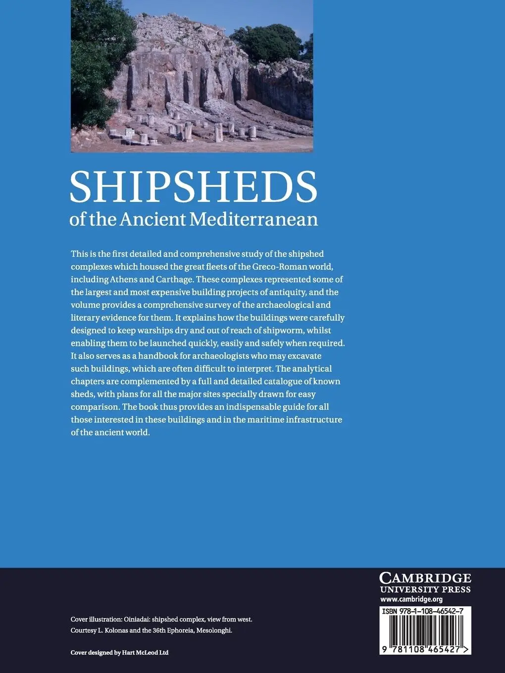 Rückseite: 9781108465427 | Shipsheds of the Ancient Mediterranean | David Blackman (u. a.) | Buch