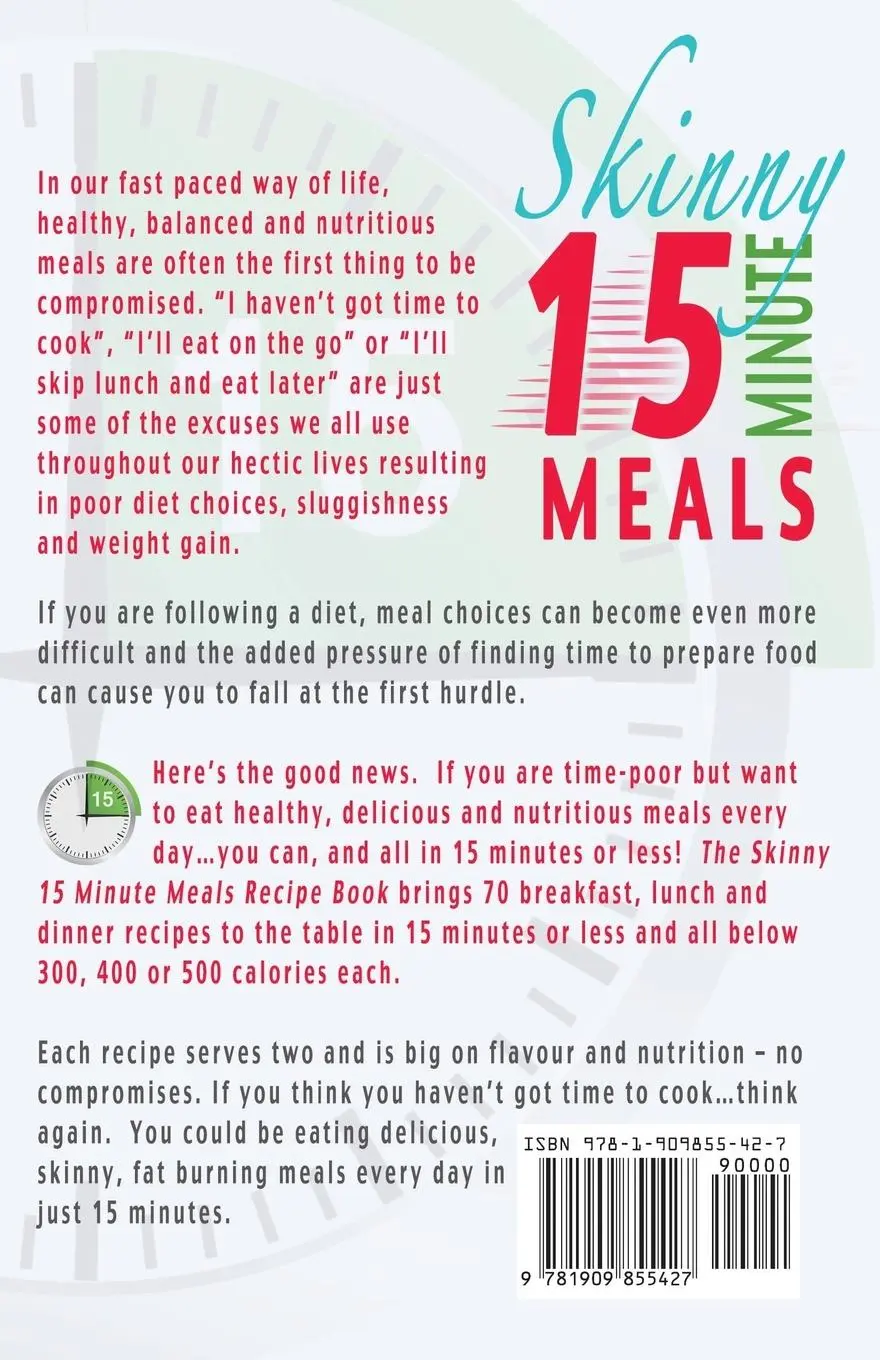 Rückseite: 9781909855427 | The Skinny 15 Minute Meals Recipe Book | Cooknation | Taschenbuch
