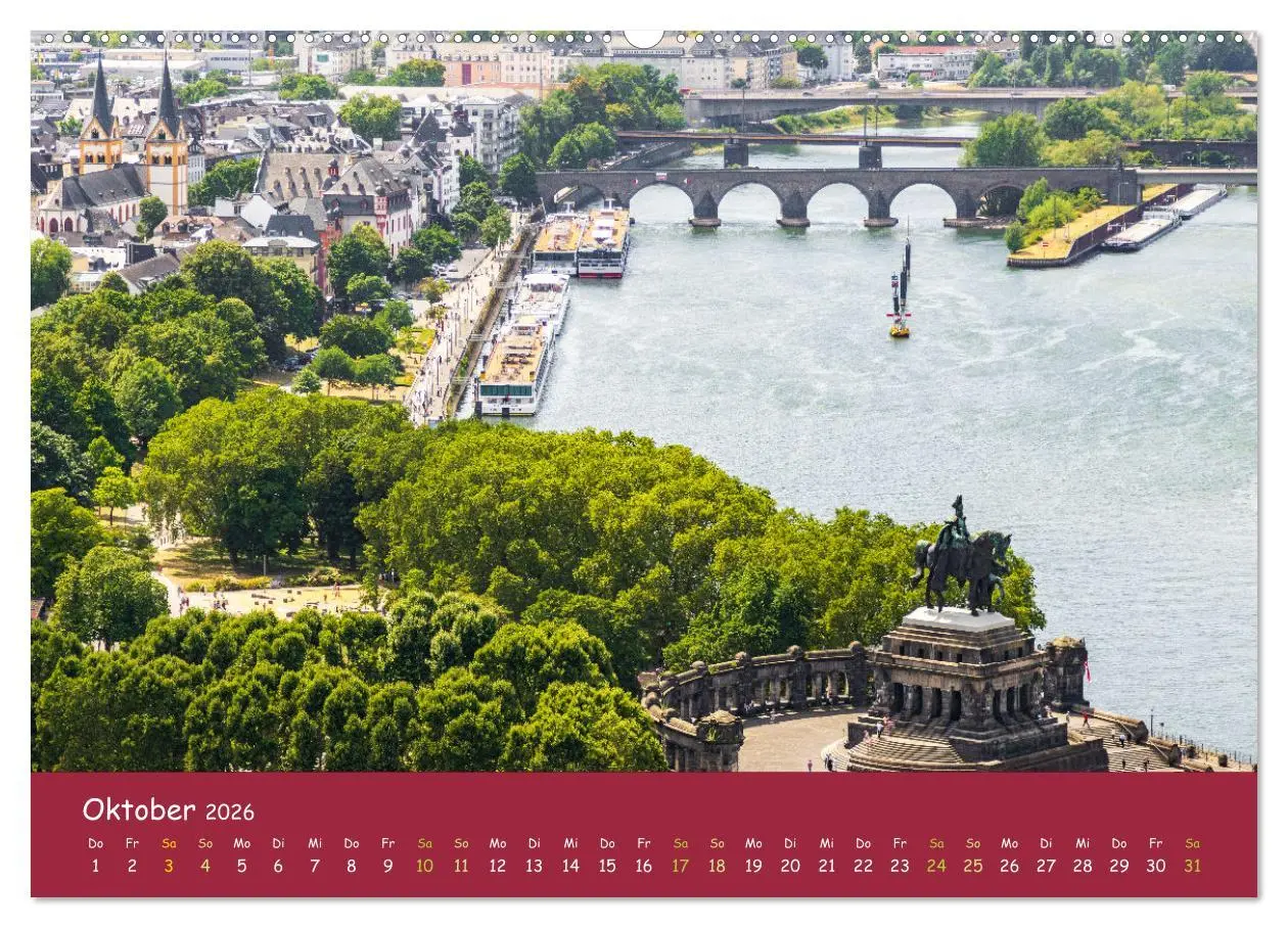 Bild: 9783457505427 | Eine Kreuzfahrt auf dem Rhein (hochwertiger Premium Wandkalender...