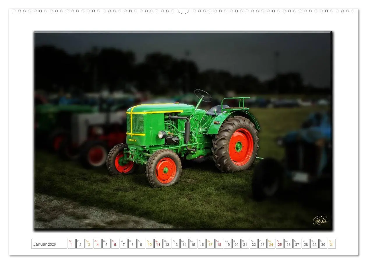 Bild: 9783516075427 | Oldtimer - Traktor Liebe (hochwertiger Premium Wandkalender 2026...