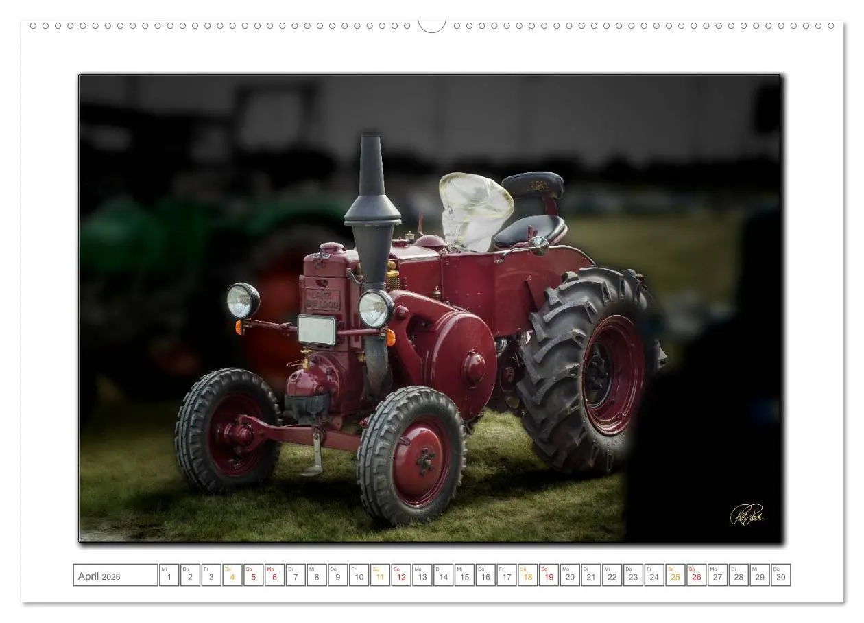 Bild: 9783516075427 | Oldtimer - Traktor Liebe (hochwertiger Premium Wandkalender 2026...
