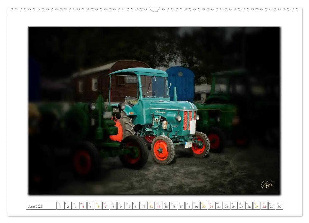 Bild: 9783516075427 | Oldtimer - Traktor Liebe (hochwertiger Premium Wandkalender 2026...