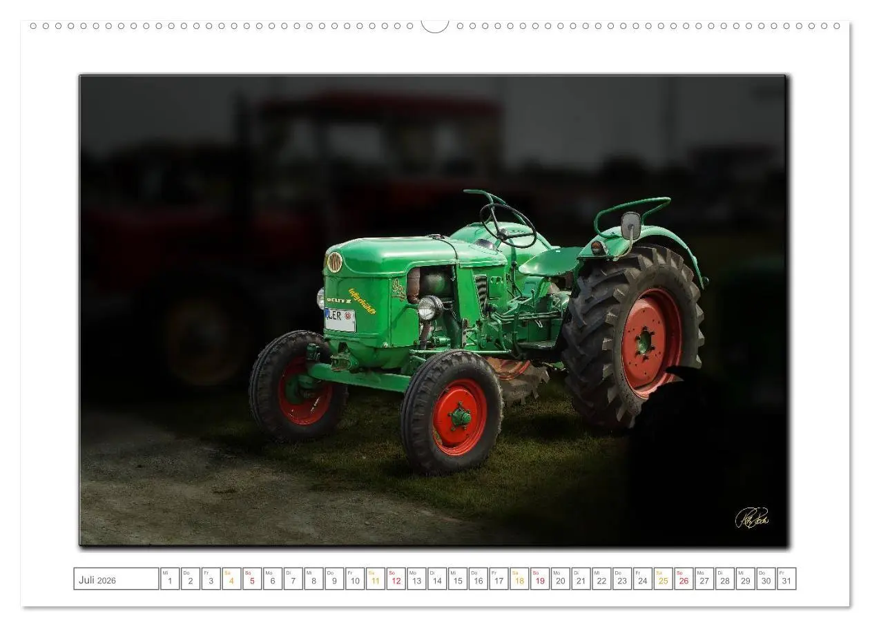 Bild: 9783516075427 | Oldtimer - Traktor Liebe (hochwertiger Premium Wandkalender 2026...
