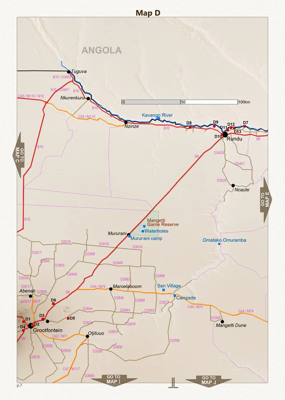 Bild: 9783947895427 | Detaillierte NAMIBIA Reisekarte - NAMIBIA ROAD MAP (1:1.160.000)