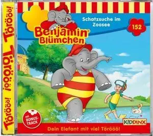 Cover: 4001504255527 | Folge 152:Schatz im Zoosee | Benjamin Blümchen | Audio-CD | CD | 2022