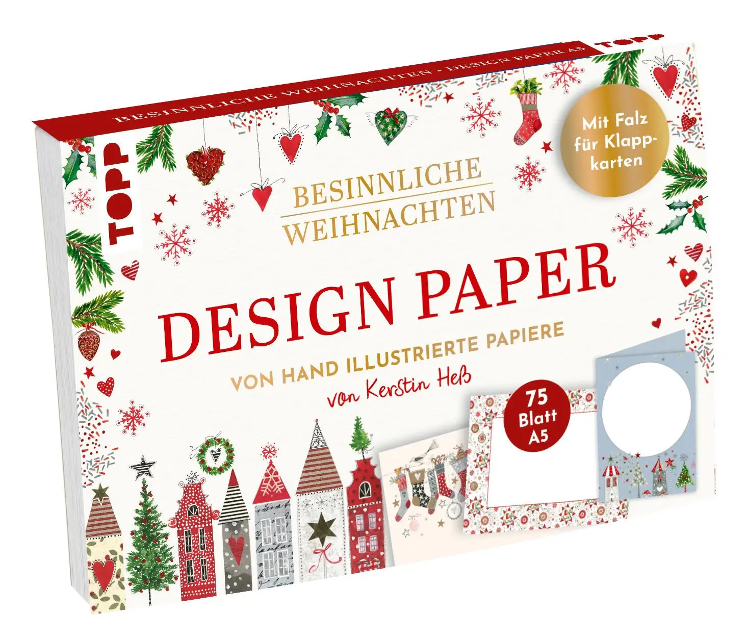 Cover: 4007742185527 | Design Paper Besinnliche Weihnachten DIN A5. Mit Falz für Klappkarten
