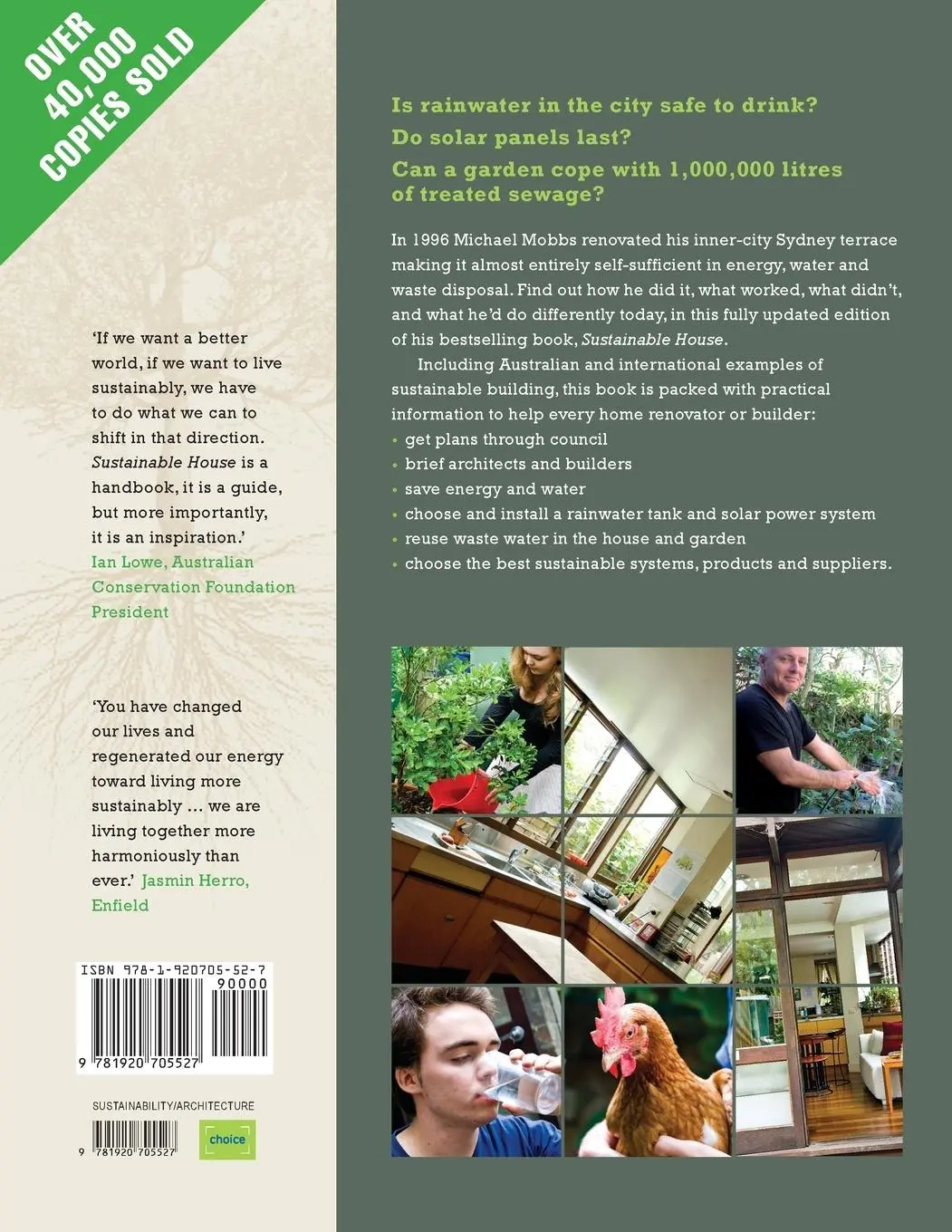 Rückseite: 9781920705527 | Sustainable House, 2 Edition | Michael Mobbs | Taschenbuch | Englisch
