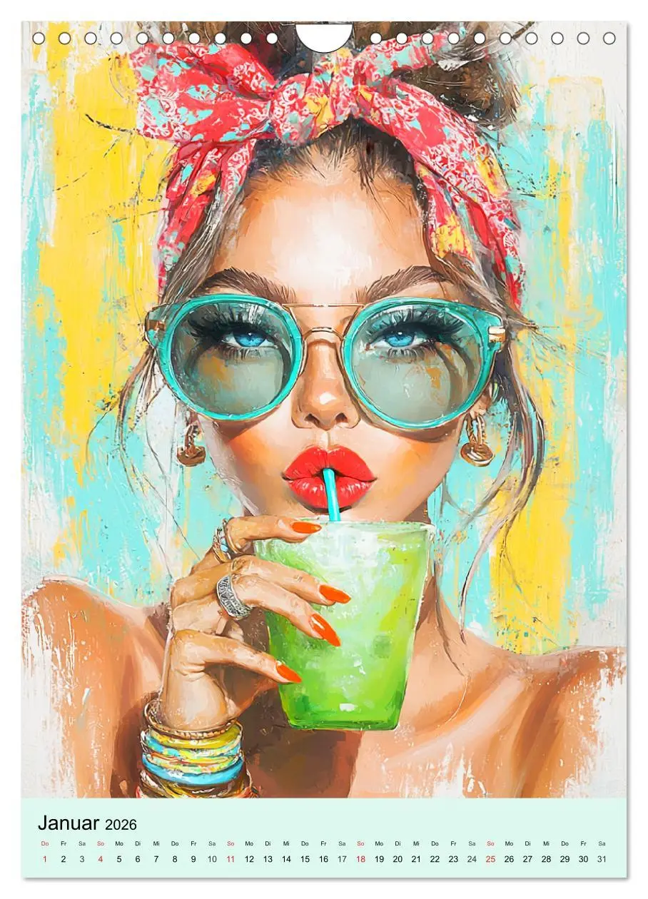 Bild: 9783457285527 | Frauengesichter. Moderne Portraits in Öloptik (Wandkalender 2026...