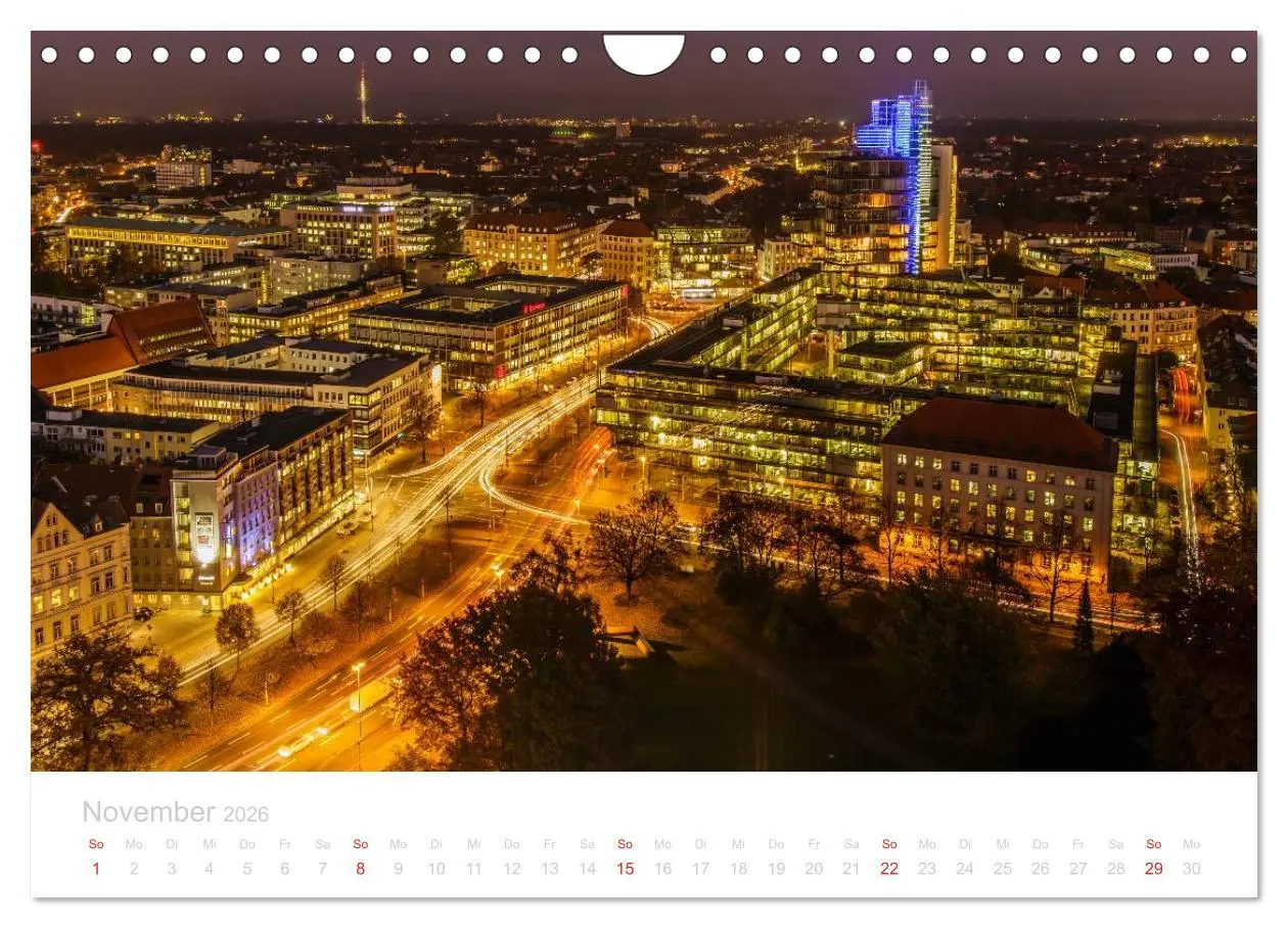 Bild: 9783457975527 | Hannover bei Nacht (Wandkalender 2026 DIN A4 quer), CALVENDO...