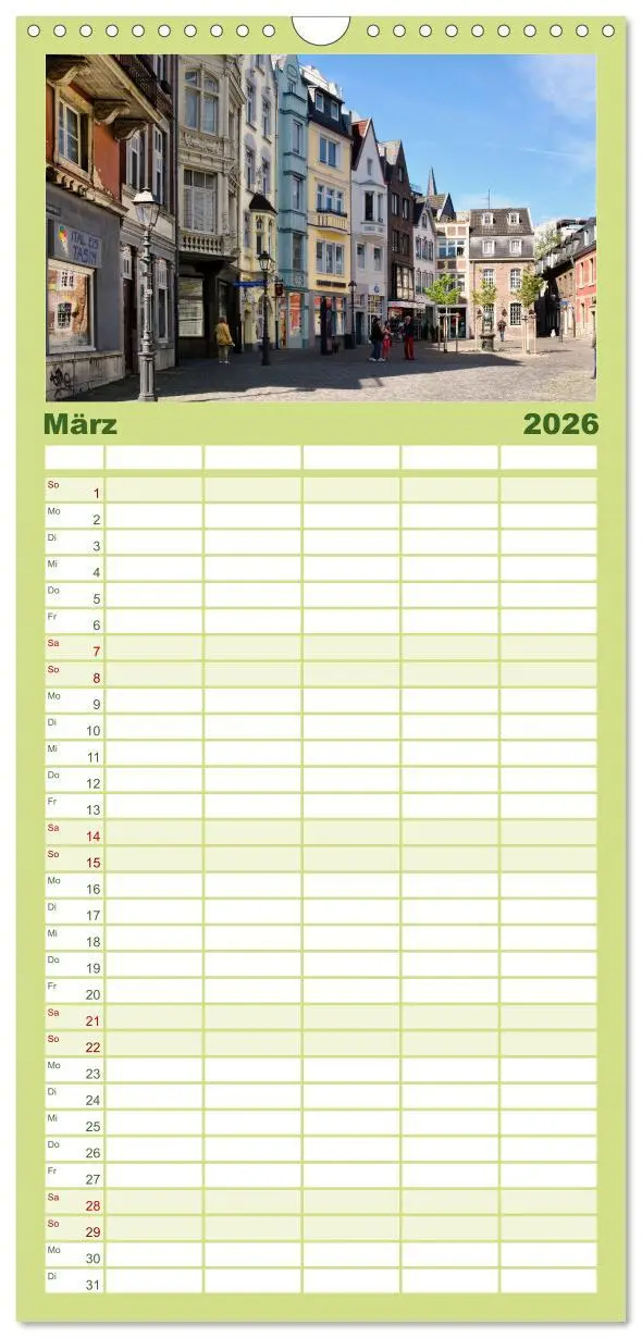 Bild: 9783516515527 | Familienplaner 2026 - Aachen - Ansichtssache mit 5 Spalten...