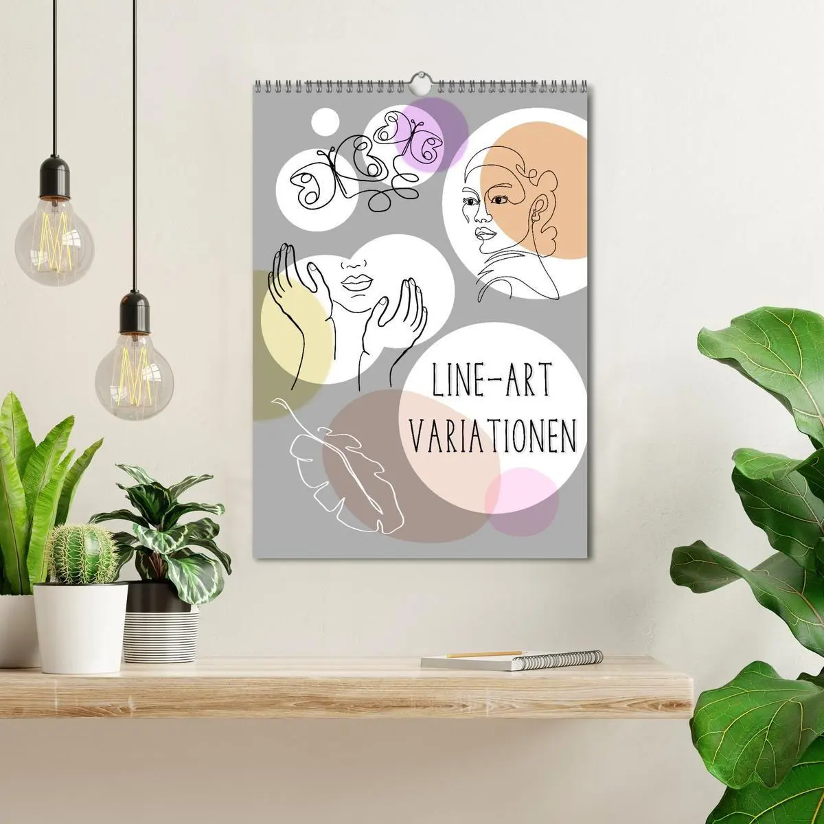 Bild: 9783569395527 | Line-Art Variationen (Wandkalender 2027 DIN A3 hoch), CALVENDO...