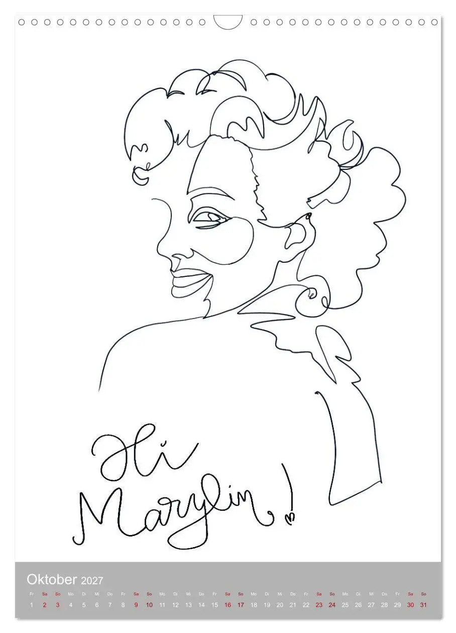 Bild: 9783569395527 | Line-Art Variationen (Wandkalender 2027 DIN A3 hoch), CALVENDO...