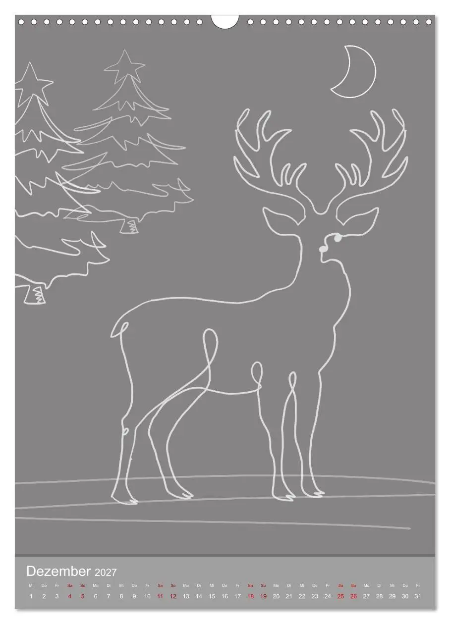 Bild: 9783569395527 | Line-Art Variationen (Wandkalender 2027 DIN A3 hoch), CALVENDO...