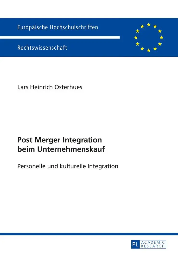 Cover: 9783631665527 | Post Merger Integration beim Unternehmenskauf | Osterhues | Buch