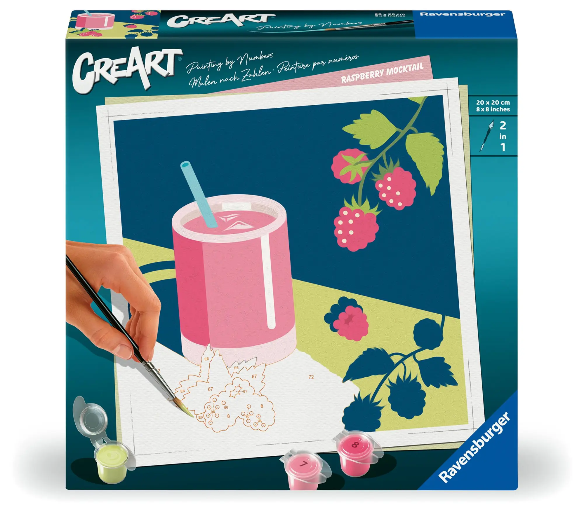 Cover: 4005556255627 | CreArt, Malen nach Zahlen Adults Trend - Mocktail Himbeere | Spiel
