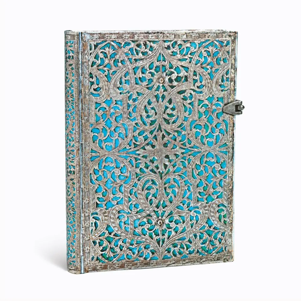 Bild: 9781439725627 | Maya Blue (Silver Filigree Collection) Midi Lined Hardcover Journal