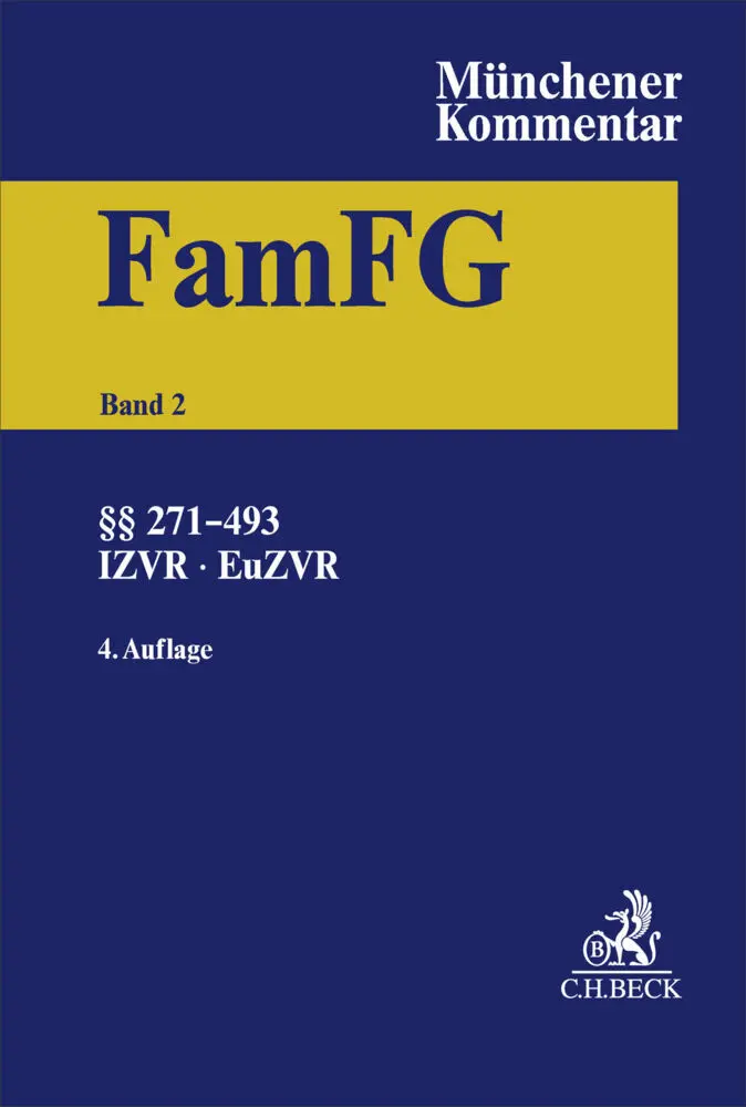 Cover: 9783406785627 | Münchener Kommentar zum FamFG Band 2: §§ 271-493, Internationales...